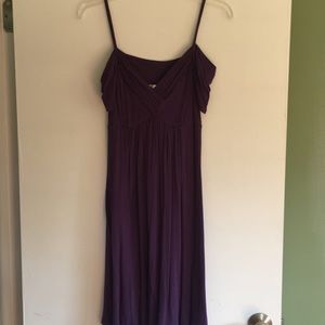 Purple cotton dress